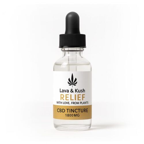 L&K RELIEF CBD TINCTURE IN MCT OIL - 30ml WITH FRANKINCENSE ESSENTIAL OIL - FOR PAIN RELIEF (1800mg)