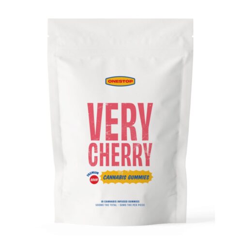 ONESTOP SOUR VERY CHERRY 10/pk (500mg THC)