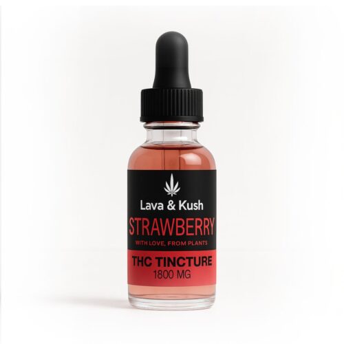 L&K STRAWBERRY THC TINCTURE IN MCT OIL (1800mg) - 30ml