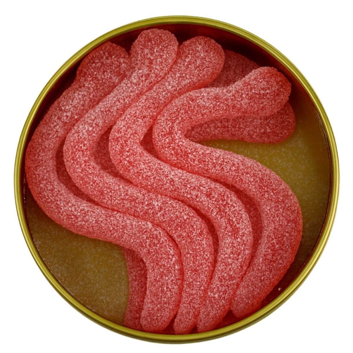 SOUR SMASH WORMS - STRAWBERRY 8/pk (800mg THC) - Image 2