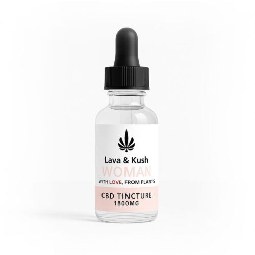 L&K WOMAN CBD TINCTURE IN MCT OIL - 30ml WITH GERANIUM ESSENTIAL OIL - FOR WOMANS HEALTH (1800mg)