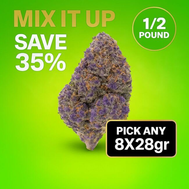 MIX IT UP - FLOWER - PICK ANY 8X28gr - SAVE 35%