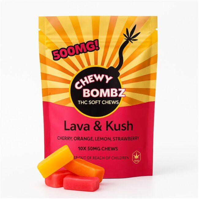 L&K CHEWY BOMBZ VARIETY PACK 10/pk (500mg THC)