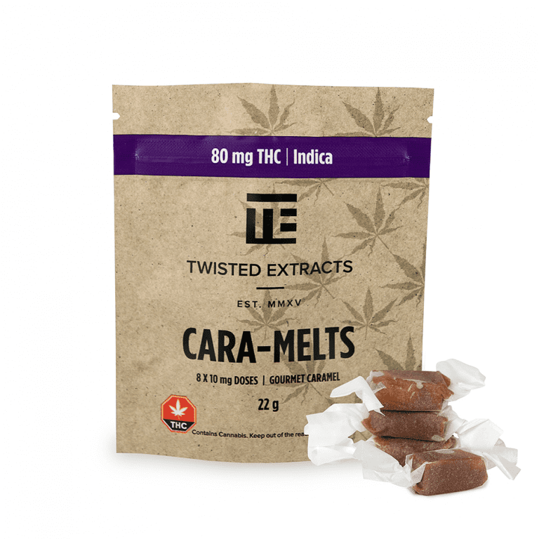 TWISTED INDICA CARA-MELTS 80MGTHC-min