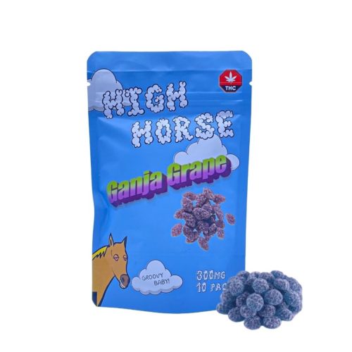 HIGH HORSE GANJA GRAPE 10/pk (300mg THC)