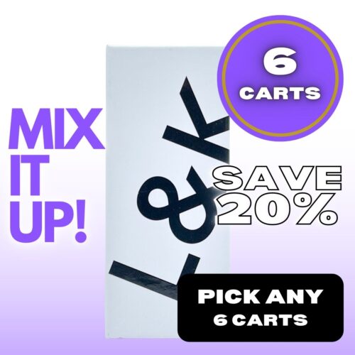 MIX IT UP - VAPE CARTS - PICK ANY 6 - SAVE 20%