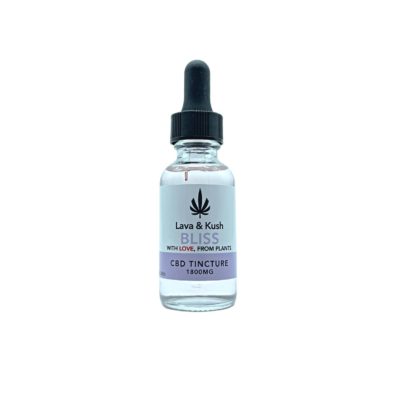 L&K BLISS CBD TINCTURE IN MCT OIL - 30ml WITH LAVENDER ESSENTIAL OIL - FOR DEPRESSION AND ANXIETY (1800mg)