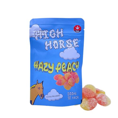 HIGH HORSE HAZY PEACH 10/pk (300mg THC)