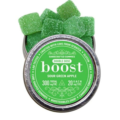 BOOST - SOUR GREEN APPLE 15/pk (300mg THC)
