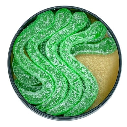 SOUR SMASH WORMS - LIME 8/pk (800mg THC)