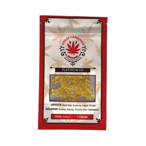 1gr - GREAT CANADIAN CONCENTRATES - PLATINUM OG - (SHATTER) - INDICA - (AAA)