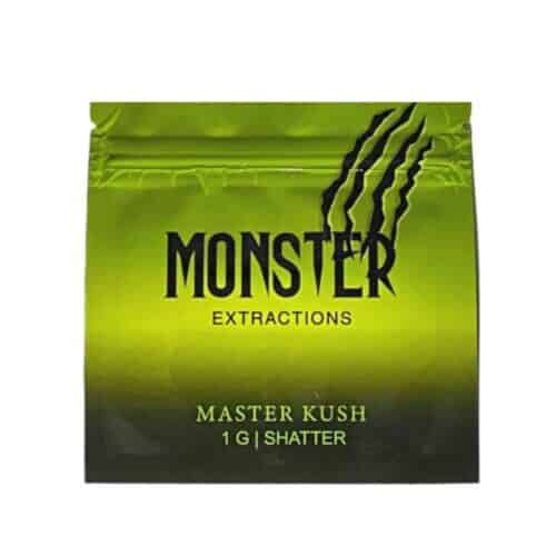 1gr - MONSTER EXTRACTIONS - MASTER KUSH (SHATTER) - INDICA - (AAA)