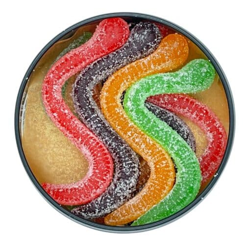 SOUR SMASH WORMS - THE MIX 8/pk (800mg THC)