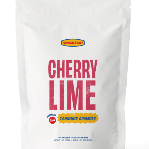 ONESTOP SOUR CHERRY LIME 10/pk (500mg THC)