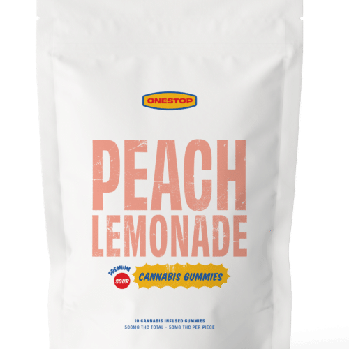 ONESTOP SOUR PEACH LEMONADE 10/pk (500mg THC)