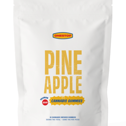 ONESTOP SOUR PINEAPPLE 10/pk (500mg THC)