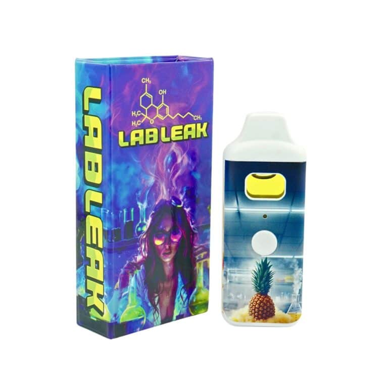 Lab Leak Pineapple Proton Charge 2g premium vape pod with pineapple flavour packaging