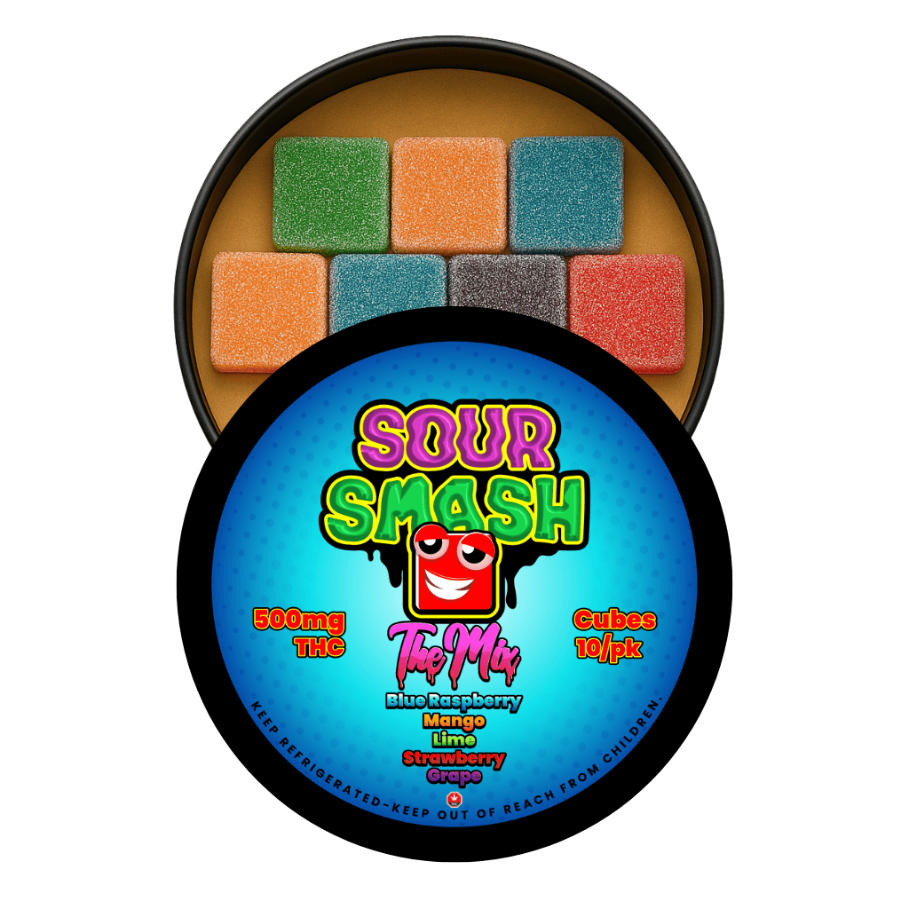 Source photograph: SOUR SMASH CUBES THE MIX