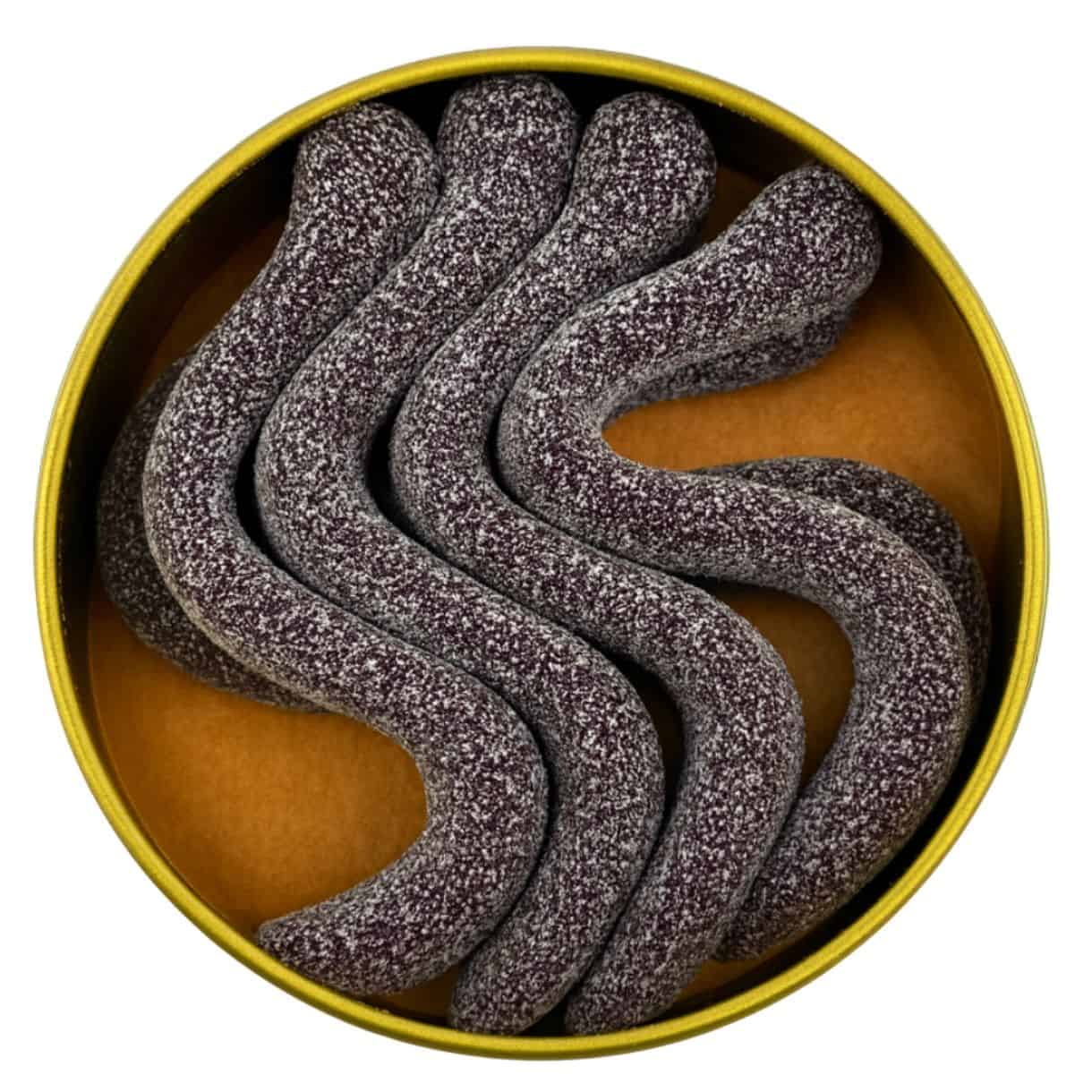 SOUR SMASH WORMS GRAPE 800mg THC (8/pk) - Image 2