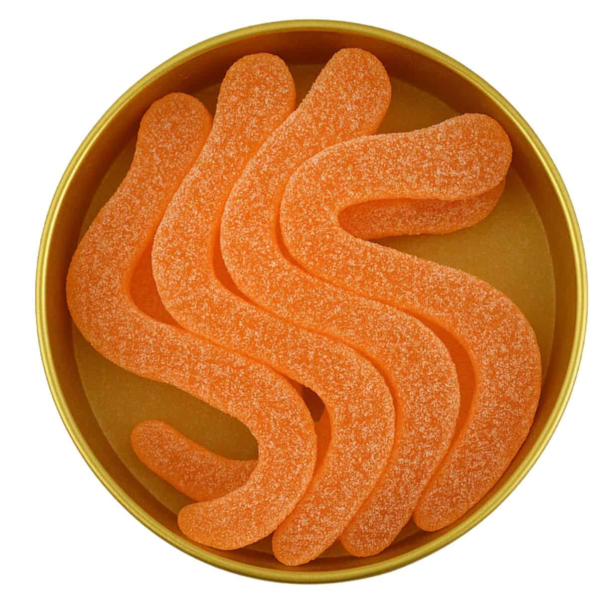 SOUR SMASH WORMS PEACH 800mg THC (8/pk ) - Image 2