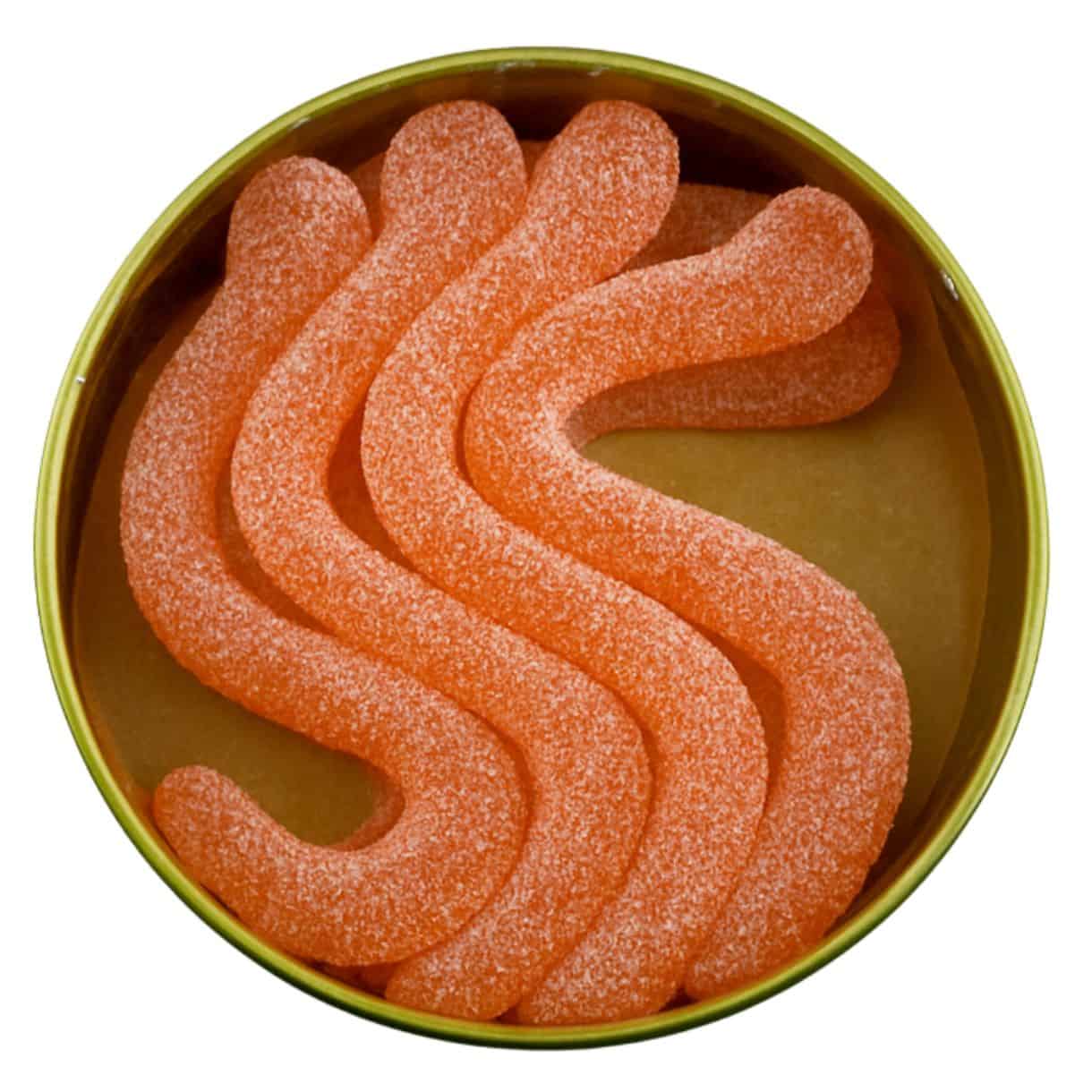 SOUR SMASH WORMS MANGO 800mg THC (8/pk) - Image 2