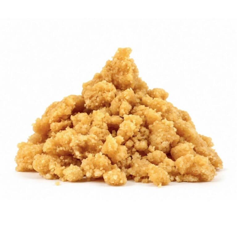 photographed on a crisp white background with visible crystal texture and natural depth