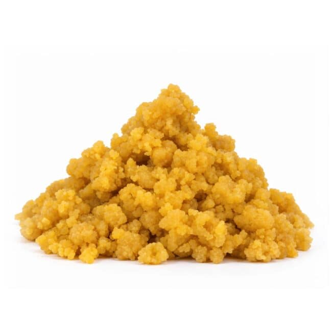 photographed on a crisp white background with visible crystal texture and natural depth
