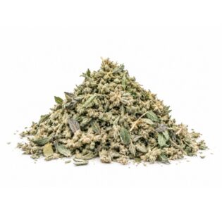 mac1 trim Image with cannabis trim on a crisp white background