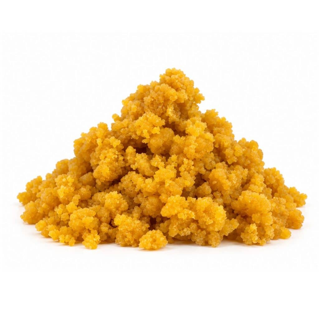photographed on a crisp white background with visible crystal texture and natural depth