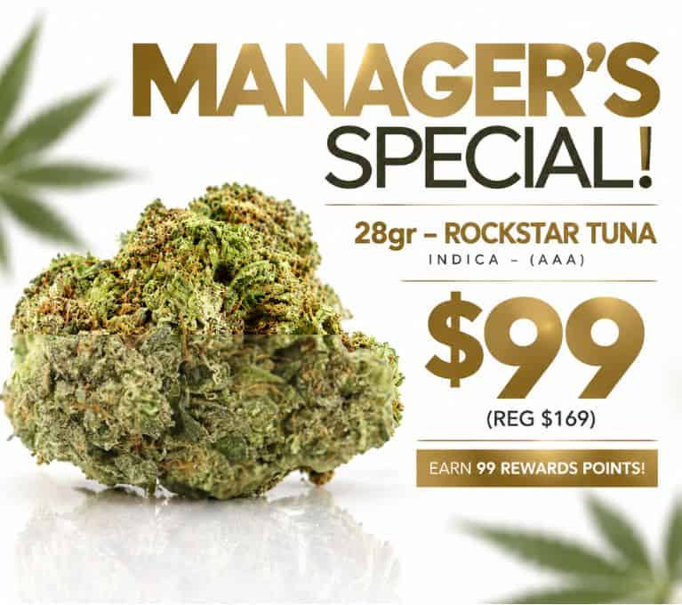 Manager’s Special Rockstar Tuna – 28g Indica AAA – $99
